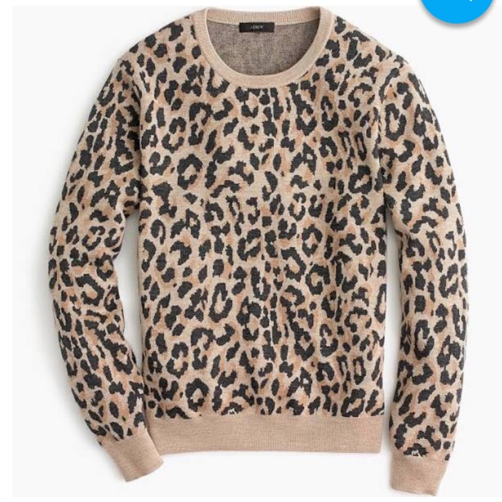 J.Crew Animal Print Sweater-XS